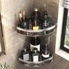 4 Pcs Corner Shower Shelf Stainless Steel Strong Load Bearing Space Saving Wall Mounted Bathroom