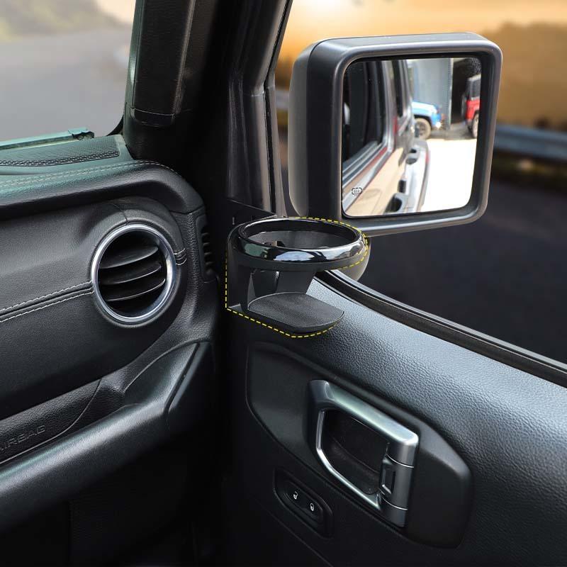 Front Door Water Cup Bracket Holder Rack Support Stand For Jeep Wrangler JL For JT Gladiator 2018 Up Car Interior Acessories