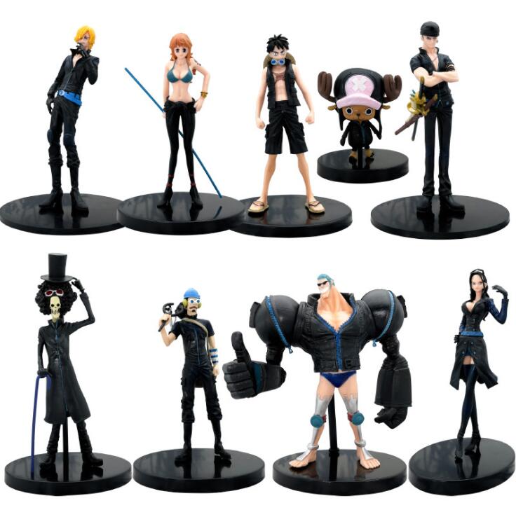 Аниме DXF One Piece Film Gold Grandline Men 9 шт./набор Персонажи 15-й годовщины Фигурка Луффи Коллекционные игрушки