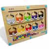 Montessori Color Matching and Number Matching Wooden 3 Year Old Birthday Educational Toy for Boys and Fingertip Early Development [sanmon. Shop] Toy,