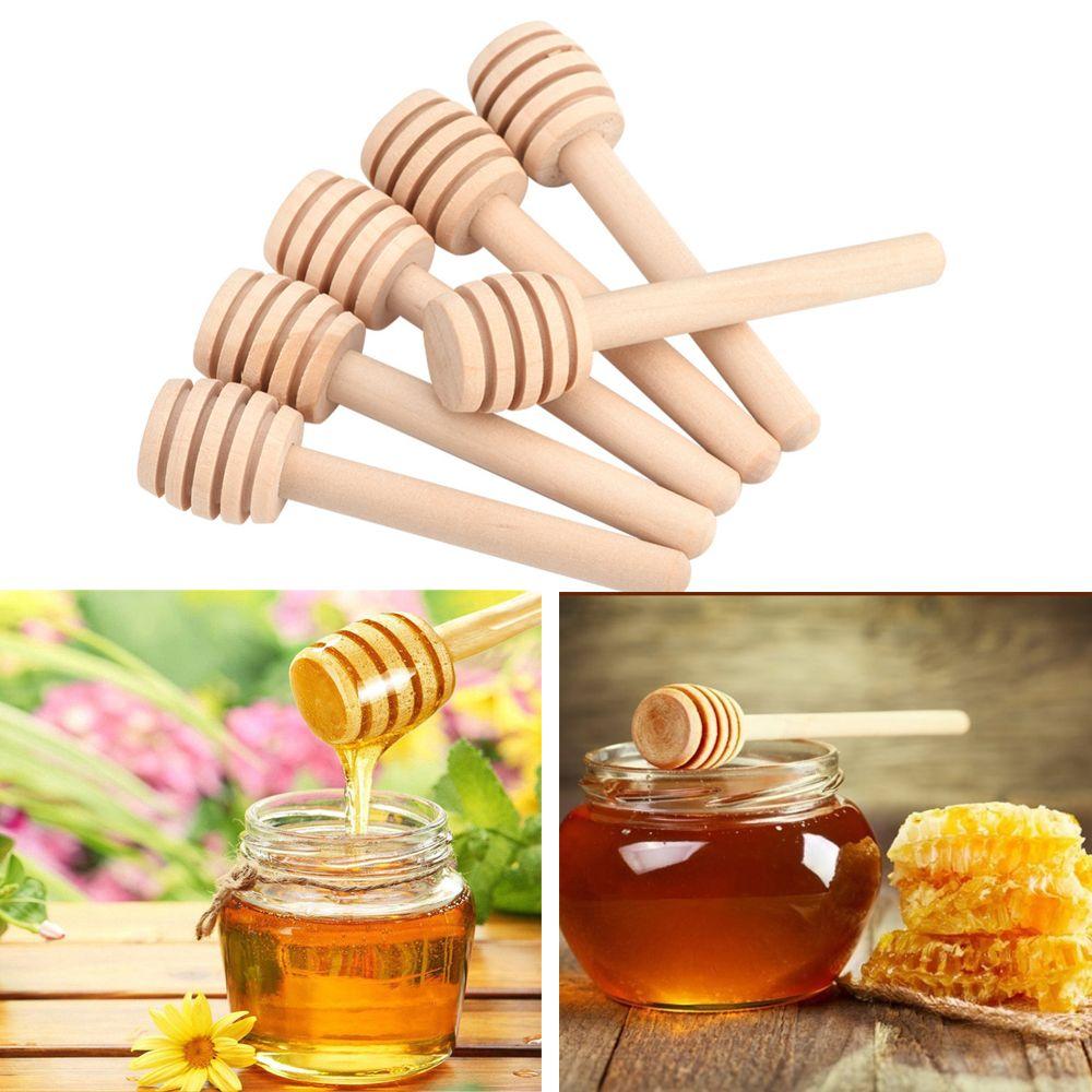 1/3pcs Long handle Long Handle Safe Gadgets Mixing Stick Stirring Honey Spoon Wooden Dipper