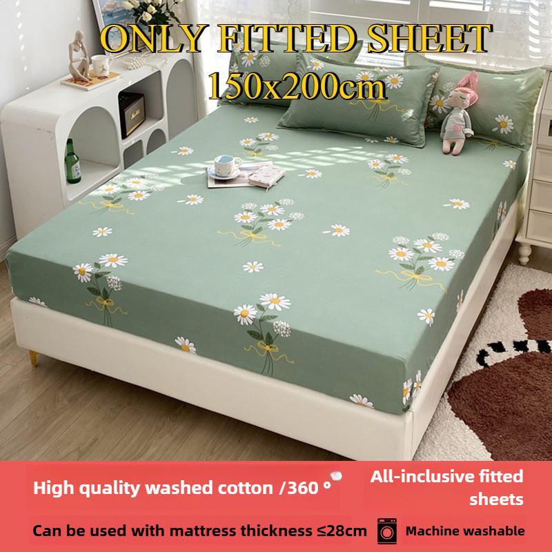 Простыня на резинке Не линяющая Не скатывающаяся Цельная простыня Нескользящая Разные размеры Постельное белье Покрывало-протектор