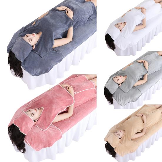 4 шт./компл. набор полотенец для спа, мягкий, впитывающий, U-образный, защищающий шею, тюрбан, подушка-кровать