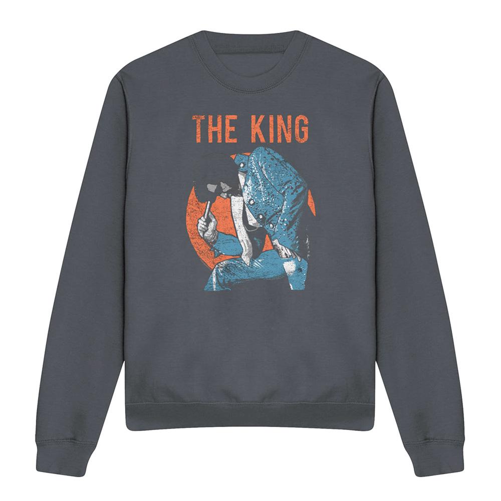 Elvis Presley Unisex Adult Mic In Hand Sweatshirt