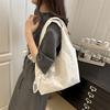With Ribbon Simple Canvas Handbag Korean Style Large Capacity Bag Lace Shoulder Bag  Daily