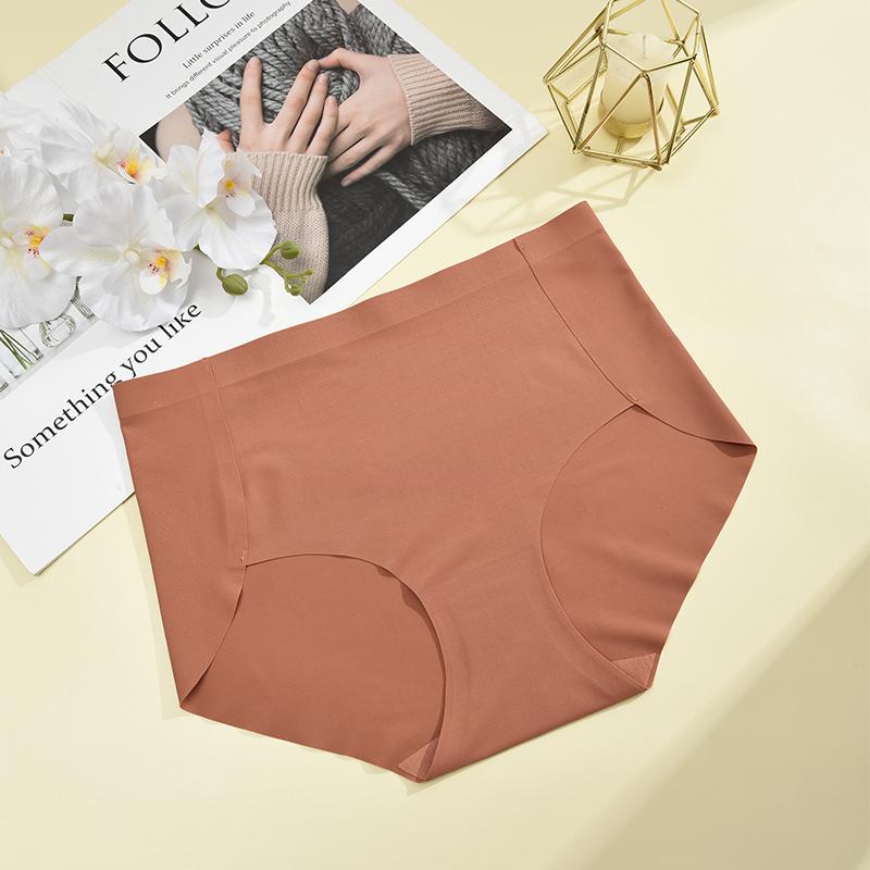 FINETOO Сексуальные бесшовные трусики Удобные мягкие интимные женские трусики Женское интимное белье Женское нижнее белье Ледяной шелк Трусы-слипы
