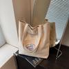 Embroidery Canvas Bag Large Capacity Women Tote Bag Student Commuter Shoulder Bag