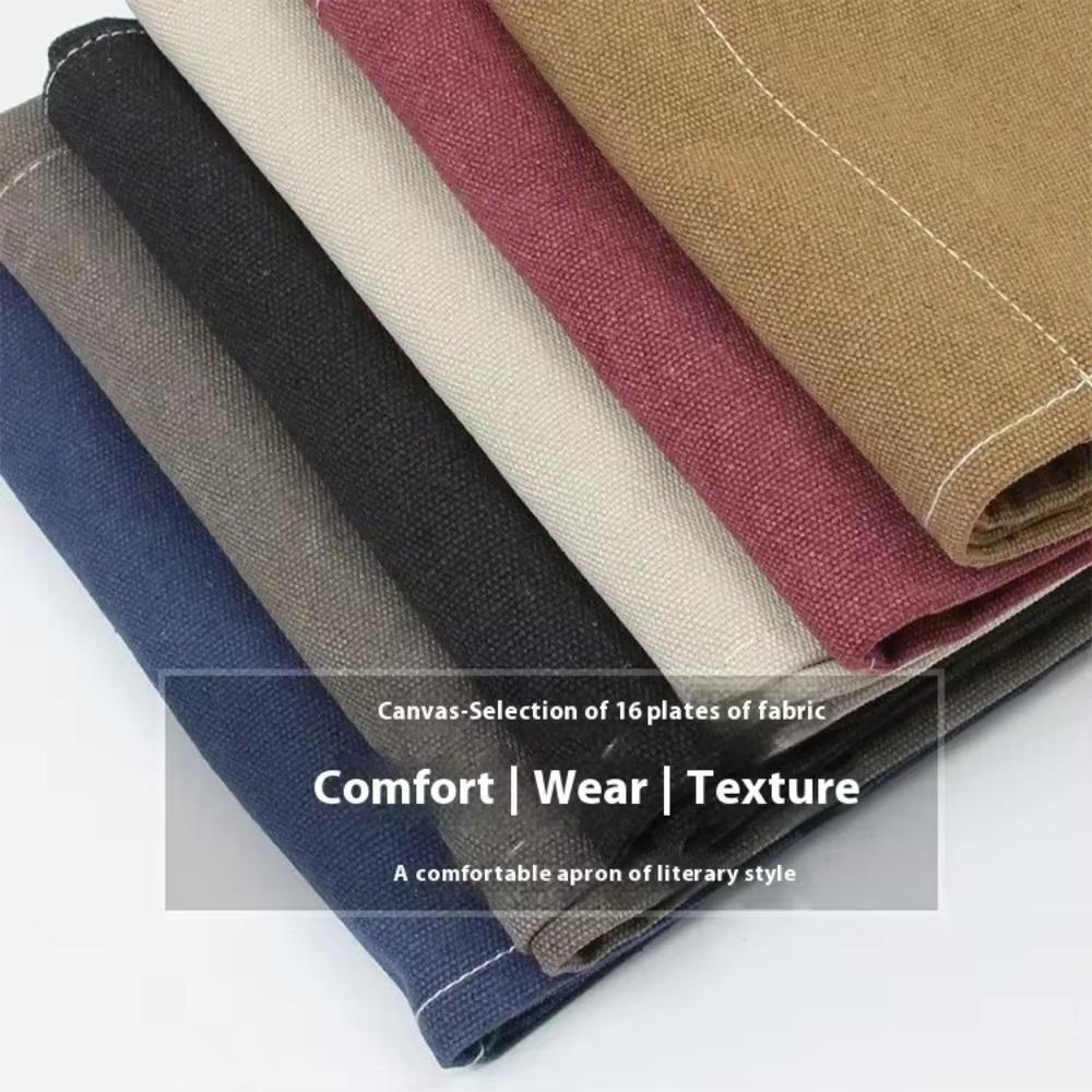 Canvas Kitchen Aprons Multi-pocket Barista Apron New Chef Work Apron  Kitchen