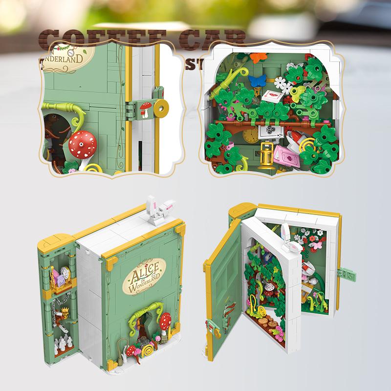 Милая Сказочная Принцесса MOC Кубики Книги Мечтающая Русалка 3D Книжка-сказка Строительные Блоки Игрушки Аниме Модель Детские Девочки Рождественские Подарки