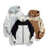 Autumn Jacket Waterproof Jacket Men's Spring and Autumn Loose Color Matching Hooded Jacket