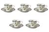 Set of 5 NB Prun Coffee Cups X X 7 Cups Fuse Setomonohonpo (11 8.3 Cm, 200cc) & Saucers, Ware,
