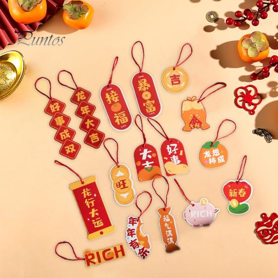 16 шт. подвеска для весеннего фестиваля изысканный китайский стиль новогоднее подвесное украшение для украшения дома