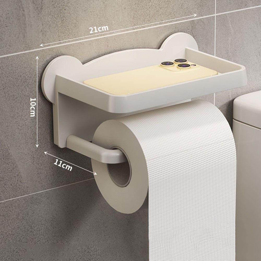 Держатель для туалетной бумаги без сверления, настенный, коробка для салфеток, полезная подставка для мобильного телефона, дом