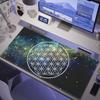 HYBXAXC Flower of Life Celestial Sacred Geometry Desk Mat  Spiritual Home Office Mousepad