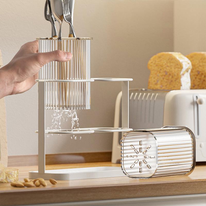 Подставка для кухонных столовых приборов, настольная сушилка для столовых приборов, роскошная подставка для хранения столовых приборов Nordic Light, держатель для вилок и ложек, органайзер для столовых приборов