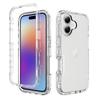 Для IPhone 16 Promax Прозрачный чехол для телефона для Apple 17 Не желтеющий с градиентом Всесторонний противоударный защитный чехол