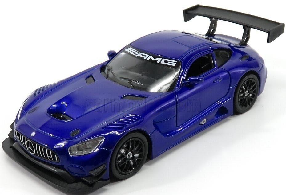 Модель Motor Max diecast AMG GT3 2016 Яркий с открывающимися дверями и каркасом Безопасности Артикул 73386BL 1/24 автомобиль Mercedes-Benz Синий. номер