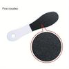 Dual-Grit Double-Sided Foot Files, Coarse & Fine Pedicure Foot Scraper, Callus Remover, Heel Scrubber, Exfoliating Foot Rasp with Plastic Handle