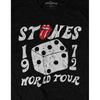 The Rolling Stones Unisex Adult Tour Â´72 Dice Eco Friendly T-Shirt