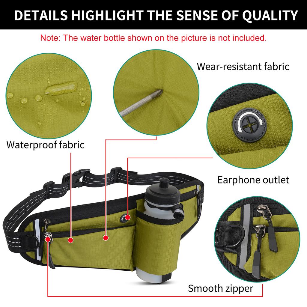 Поводок для собак Hands Free, поясная сумка, водонепроницаемая, ночная, светоотражающая, большой емкости для уличной собаки