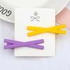 2pcs/set Candy Colors Hair Clips Sweet Solid Color Hairpins for Girls Kids Headwear Barrettes Don't Hurt Hair Accessories Gifts