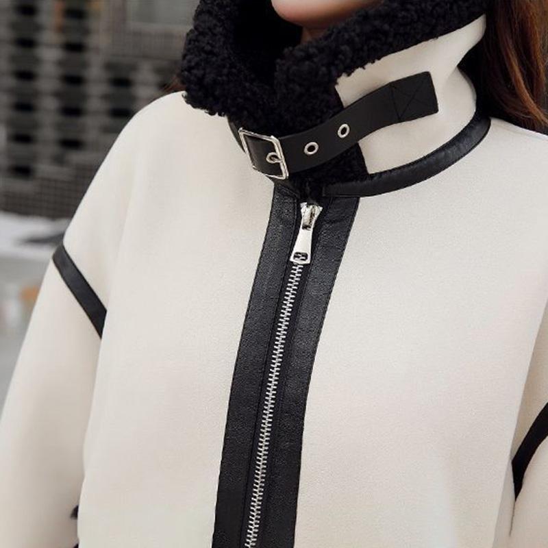 Jacket Women's Fall and Winter Short Loose Padded Thickened Warm Jacket Versatile Comfortable Casual High Collar Jacket