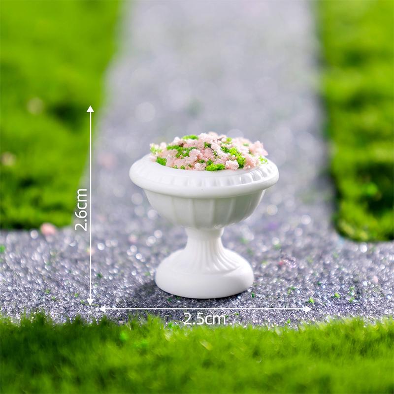 Моделирование Цветочные горшки Растения Микро Ландшафт Фигурка Миниатюрные Мини Украшения DIY Украшения для домашнего стола Изделия из смолы Подарки