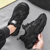 New Versatile Men's Shoes Spring Casual Running Sneakers Breathable Men's Lightweight Thick-soled Heightening Trendy Dad Shoes