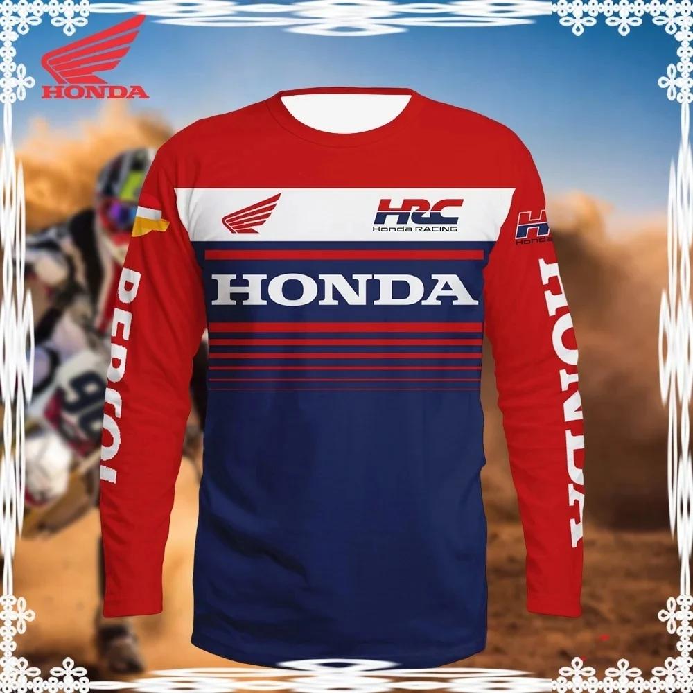 ABO2 Honda 2026 Summer New Off-Road Motorcycle Riding T-Shirt Breathable Sportswear Men and Women Riding Clothes