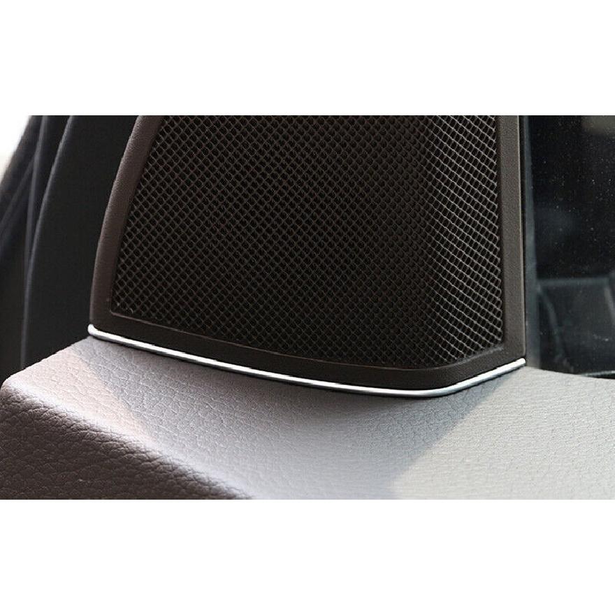 A Pillar Horn Strip Cover Trim 2pcs For Mercedes-Benz GLK 2009-2015 Matte Silver