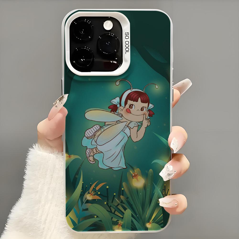 Fujiya Milky Peko-Chan Phone Case Phone Case For iPhone 14 16 15 11 12 13 Pro Max Mini Plus Shockproof Cover