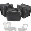 3-Piece Motorcycle Luggage Inner Bag Expandable Side Case Pannier Saddlebag Waterproof Shoulder Bag