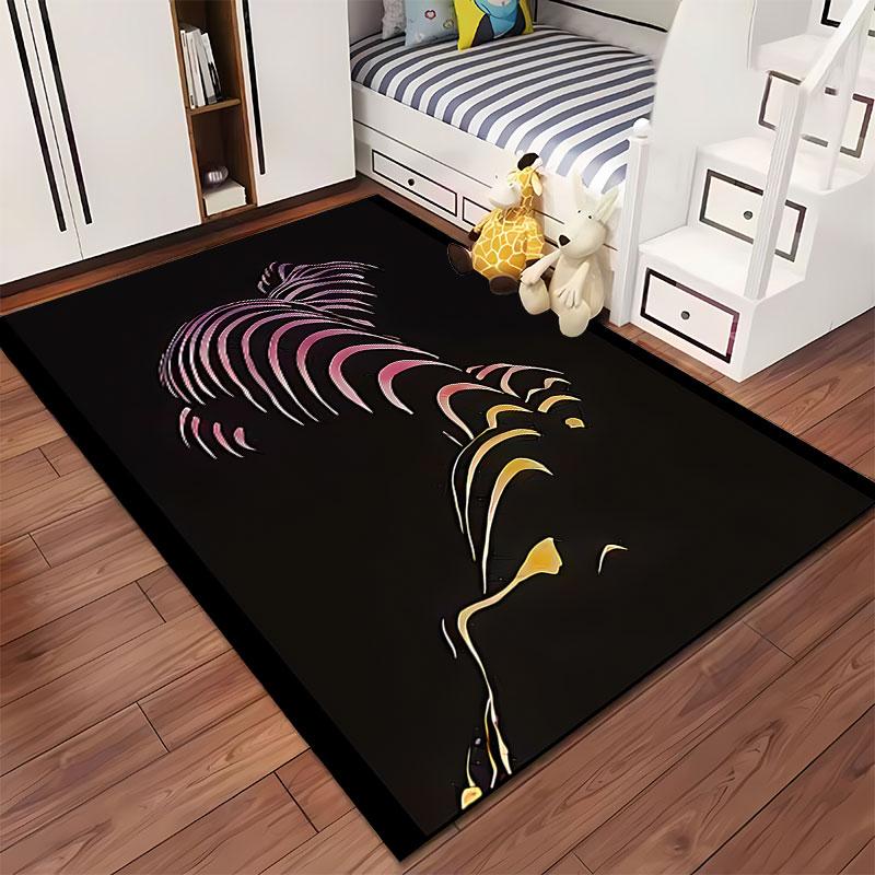 Abstract Gradient Striped Art suitable as a non-slip mat for the living room or bedroom sofa