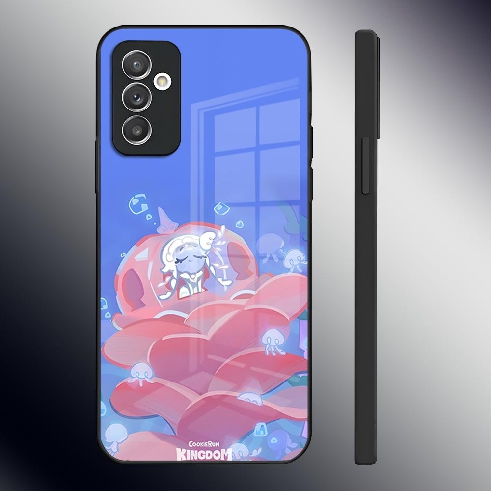 Корейская игра C-Cookie Run Kingdom Чехол для телефона Samsung S24 Ultra S23 S22 S20 Fe S21 Plus A54 A34 A24 A53 A13 A16 Стеклянная крышка