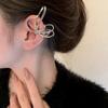 1 шт. Женский корейский модный клипс для ушей в виде бабочки, ювелирные аксессуары, имитация пирсинга, эстетичное заявление, винтажные серьги
