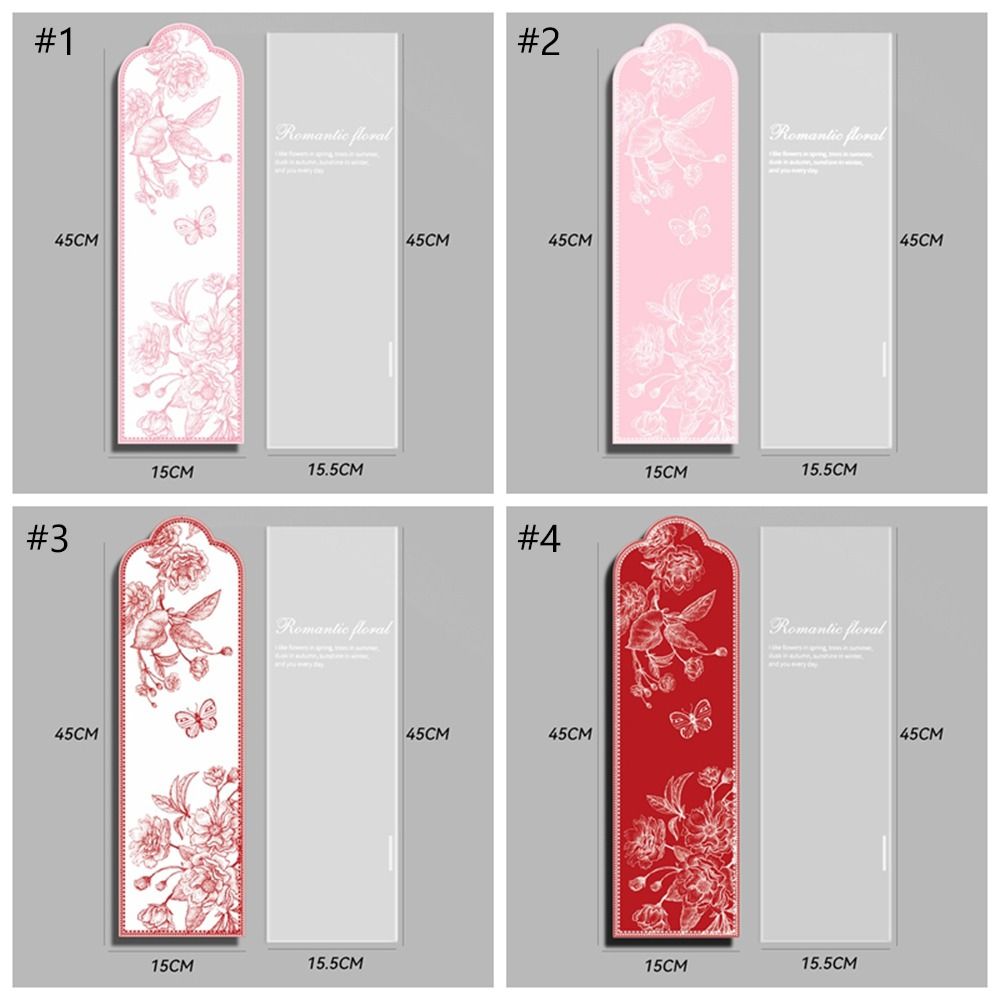 10pcs Transparent Flower Packaging Bags Romantic Flower Arrangement Bags  Flowers Wrapping Gift