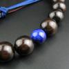 [WONDERFUL LOTUS Myo  Lotus  Flower] Myorenka Buddhist Prayer Beads for Men, Jodo Shinshu, 22 Beads, Ebony, Two-Color Tassel, Buddhist Altar