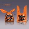 50Pcs Bat Pumpkin Halloween Decoration Cookie Bag Rabbit Ear Halloween Candy Bags Baking Packaging