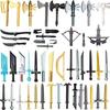 MOC Building Block Medieval Solider Knight Figures Toy Weapons Accessories Sword Axe Bow Sword Ten Spear Crossbow Mini Bricks