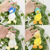 Charming Short Plush Duck Doll Keychain Soft Toy With Dinosaur Shark Bunny Bear Designs