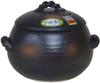 Misuzu Pottery Earthenware Rice Rice Banko Black Rice Cooker Cooker, 5-cup Cooker, Ware,