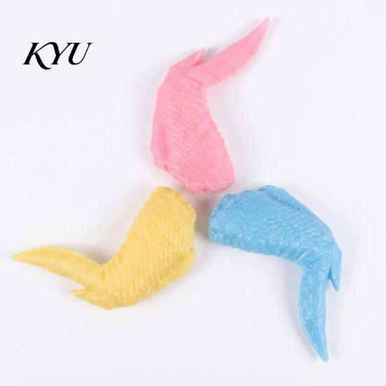 Interactive Puppy Chewing Toys Simulated Chicken Wing Dog Chew Toy, Molar Teeth Cleaning Tartar Control Pet Toy for Small Medium Dogs Stress