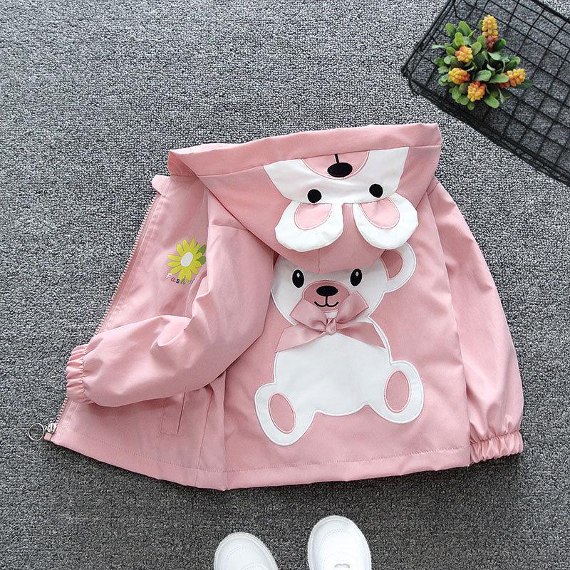 Толстовки с капюшоном с рисунком для мальчиков и девочек, осенняя куртка, весенняя и осенняя, детская тонкая куртка для маленьких детей