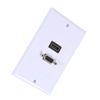 1 порт HDMI Female 1 порт VGA Female AV настенная розетка Видеоразъем лицевая панель разъема Белый