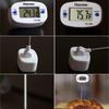 Portable Home Kitchen Electronic Thermometer Stainless Steel Insert Food Liquid Water Oil Food Thermometer Hygrometer Digital