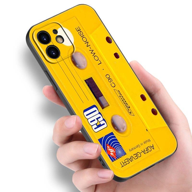 Винтажный чехол с кассетой в стиле ретро для Apple iPhone 14 13 12 Mini 11 Pro Max 7 8 XR X XS 7 8 Plus SE 2020 2022, чехол