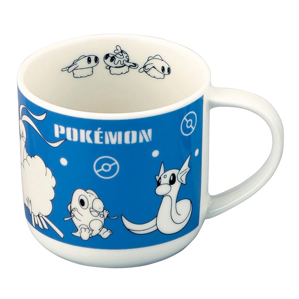 Кружка Yamaka Shoten Большая 9 x Дракон Тип Покемон Серия "Покемон", Прибл.. 8 см, 350 мл, Дизайн, Мерчандайз, Посуда, 3, Синий, PM272-11