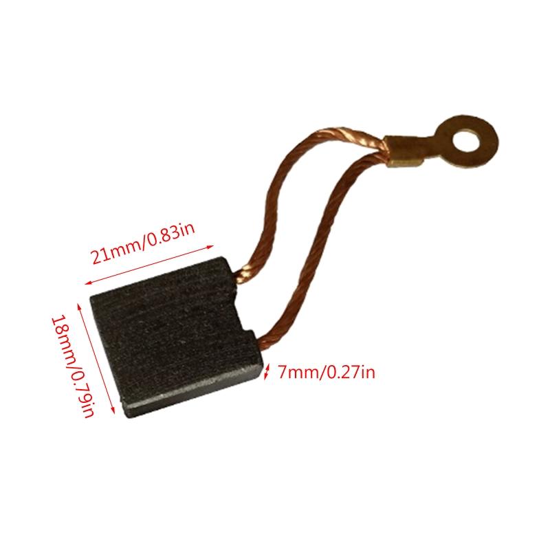Carbon Brushes 21x18x7mm 1351 1601 Compatible for Angle Grinder Electric Motor Power Tool Replacement Repair Part 1 Pair