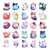 10/30/50PCS Cute Dream Star Cat Sticky PVC Sticker Aesthetic Stationery DIY Decoration Scrapbooking School Supplies