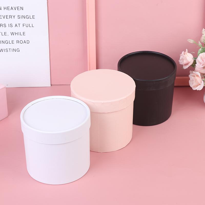 1 шт. круглые бумажные коробки с цветком, вмещающие ведро, подарочная упаковка, подарочная коробка для вечеринки